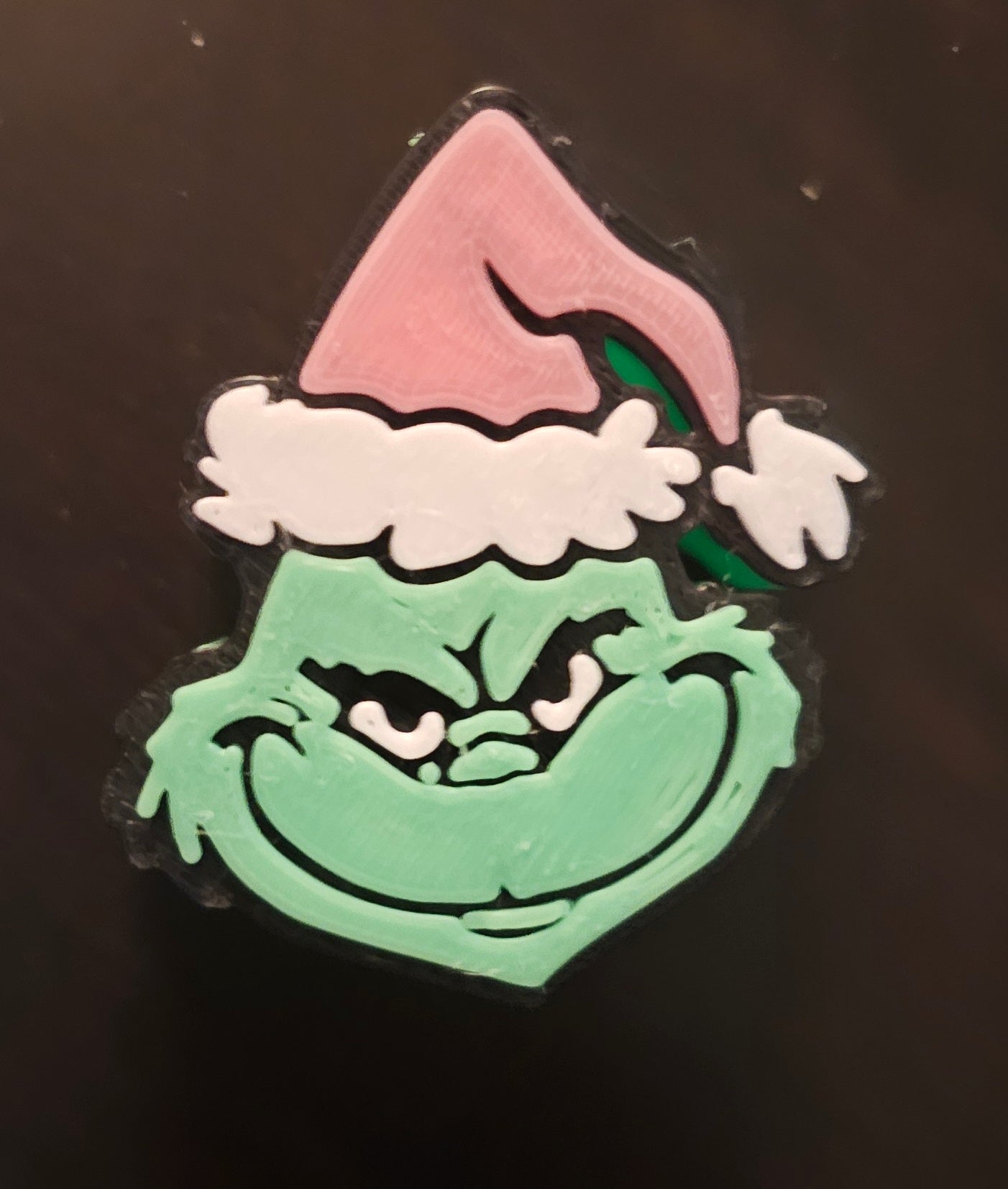 Grinch straw charm