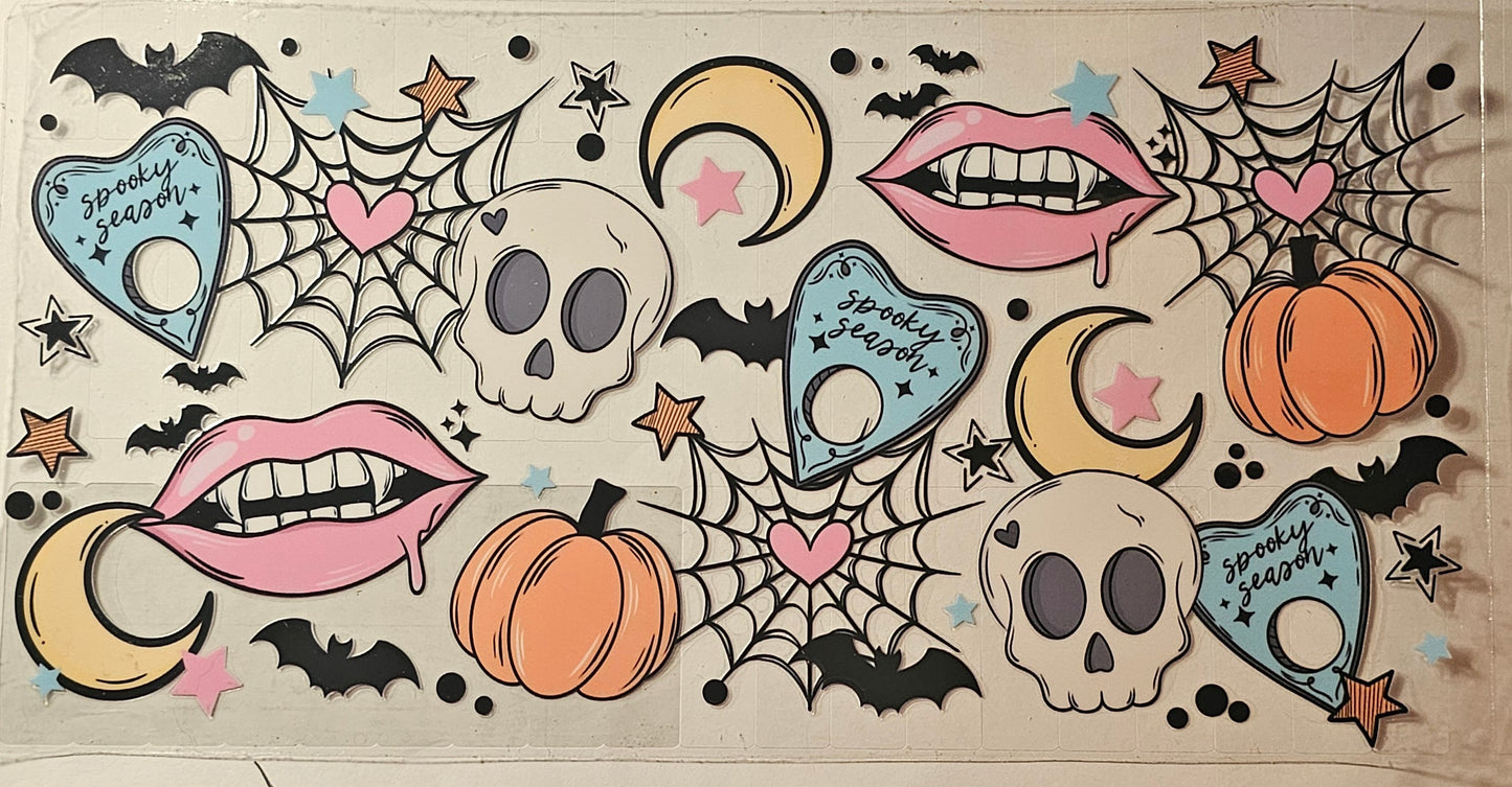 Vampire teeth with skulls