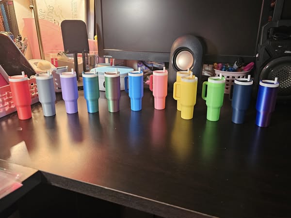 Blank tumbler key chains