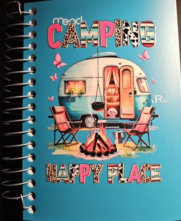 Camping Happy Place notebook