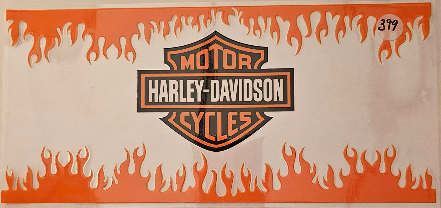 Orange Harley Davidson