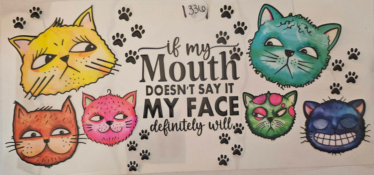 If my mouth doesn't say it my face definitely will