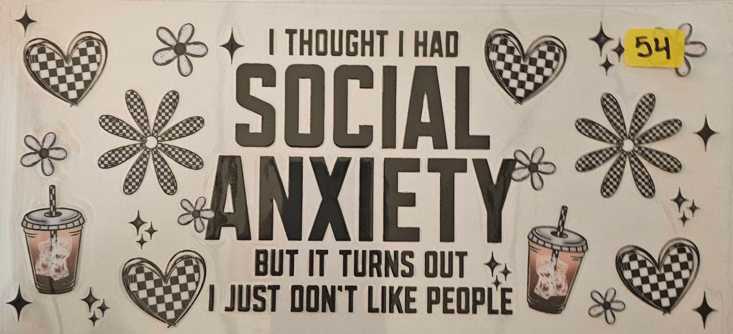 I thought I had social anxiety
