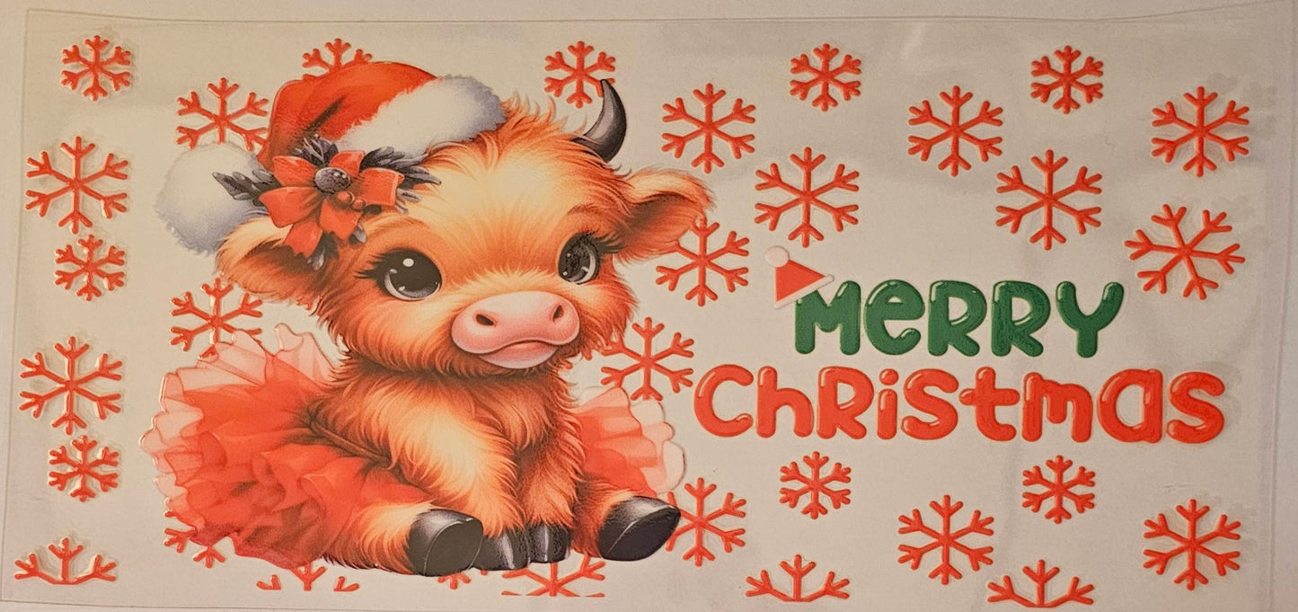 Merry Christmas Highland Cow