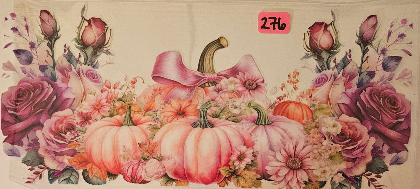 Pumpkins with flowers #1