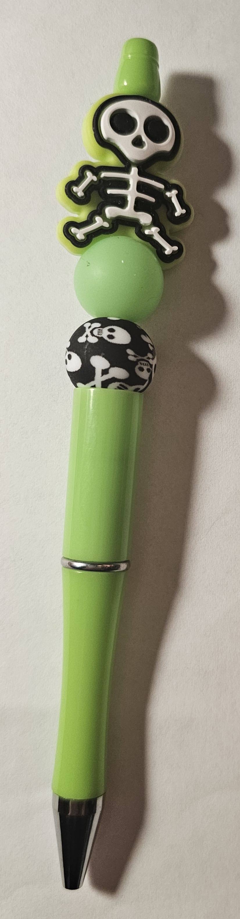 Skeleton beaded pen