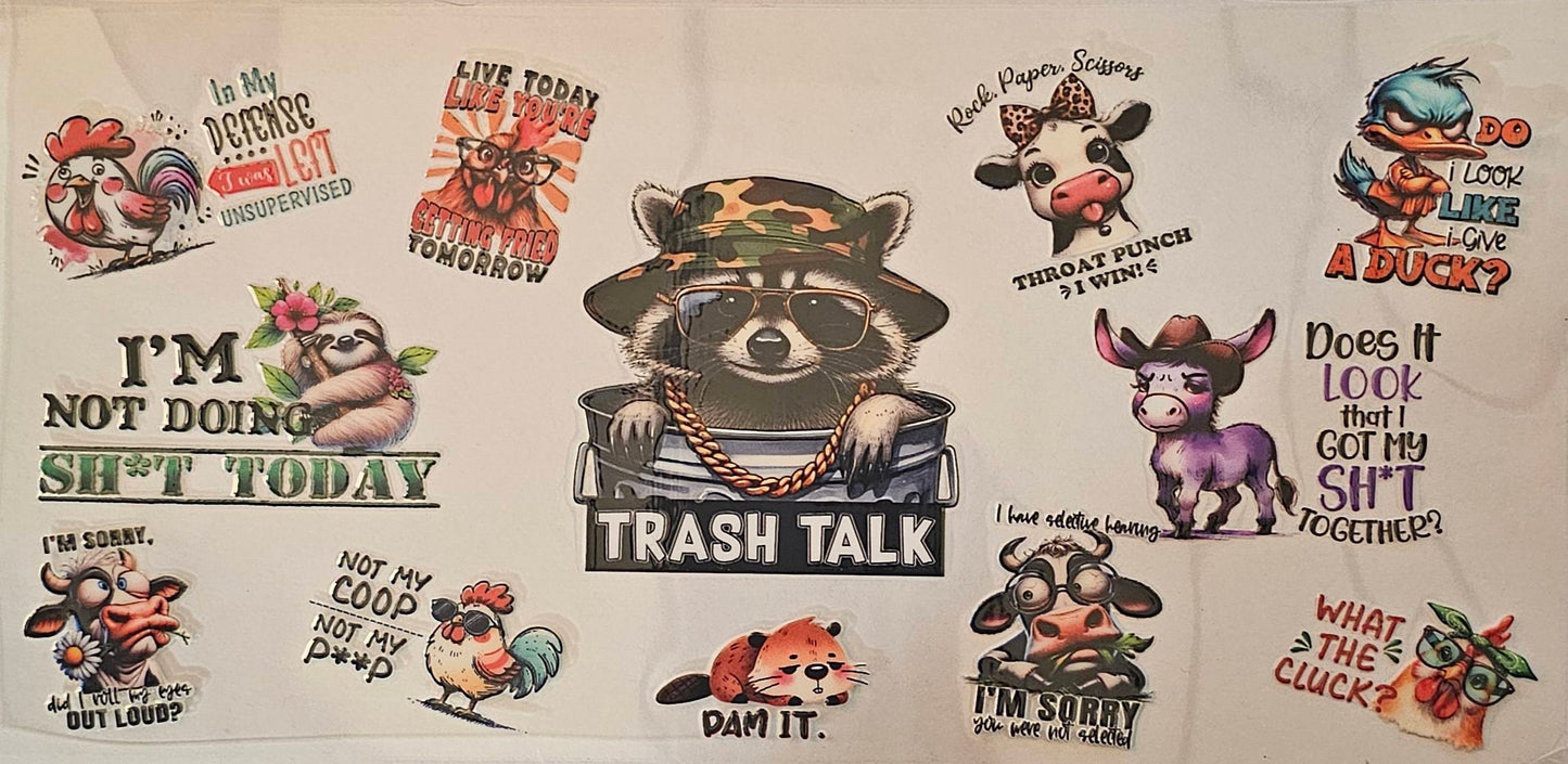 Trash talking racoon
