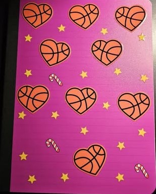 Basketball Hearts Notebook.