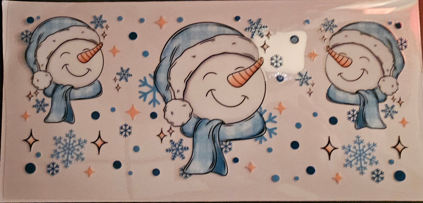 Pretty in Blue Snowman