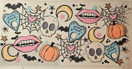 Vampire teeth with skulls