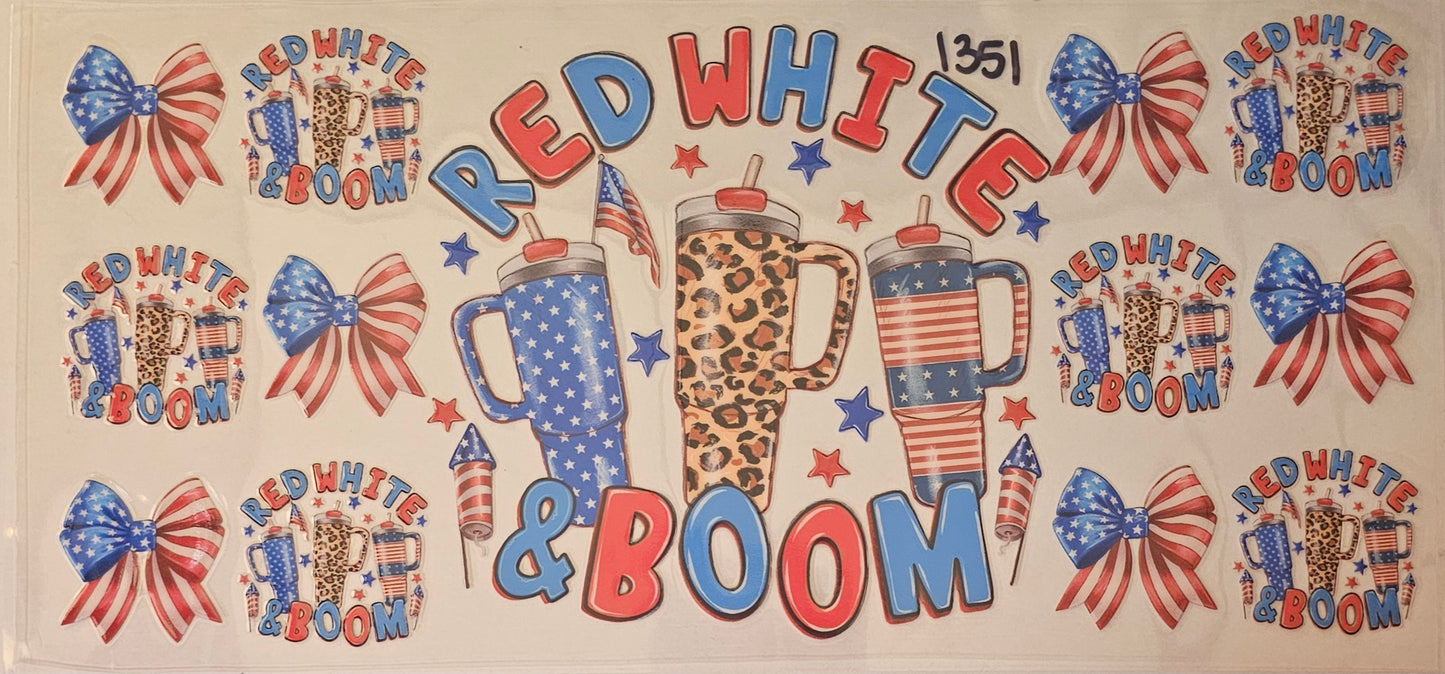 Red, white and boom tumblers