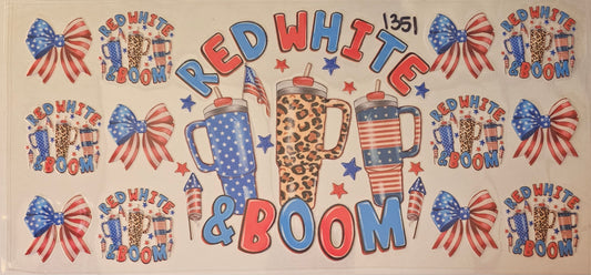 Red, white and boom tumblers