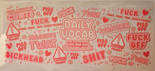 Daily swear words as someone who had E-Fing-enough