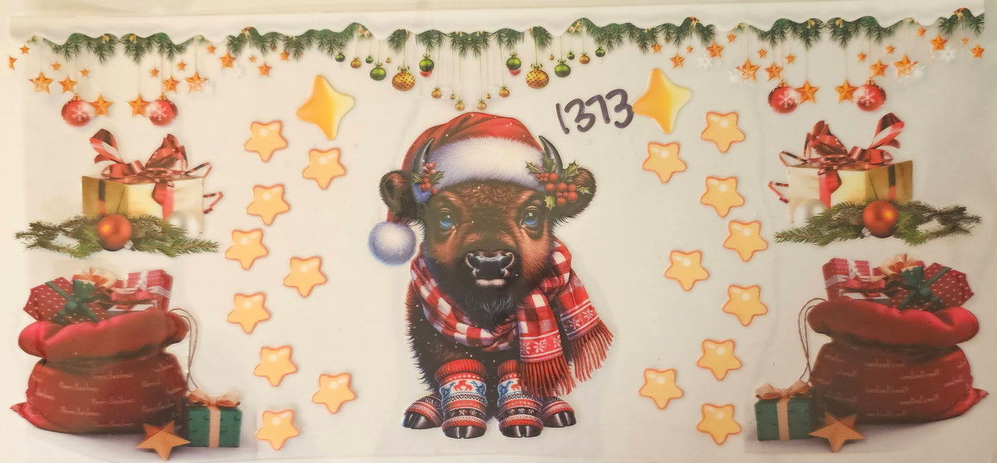 Christmas Highland Cow