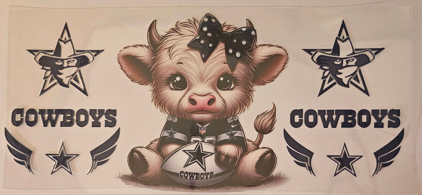 Dallas Cowboys Highland Cow