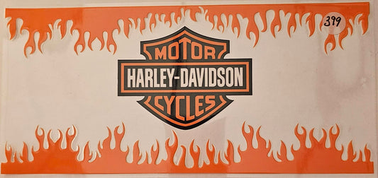 Orange Harley Davidson