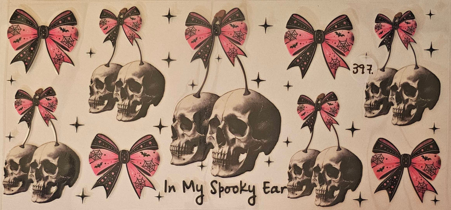 In my spooky era skulls and bats