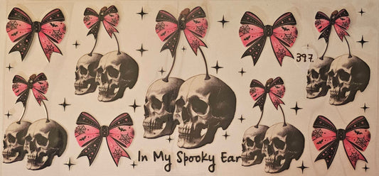 In my spooky era skulls and bats
