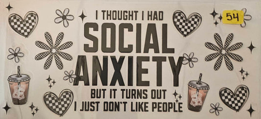 I thought I had social anxiety