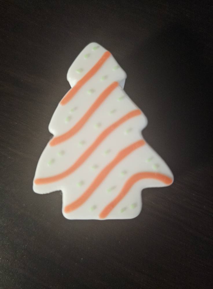 Orange and white Straw charm