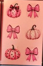 Pink pumpkins light pink notebook