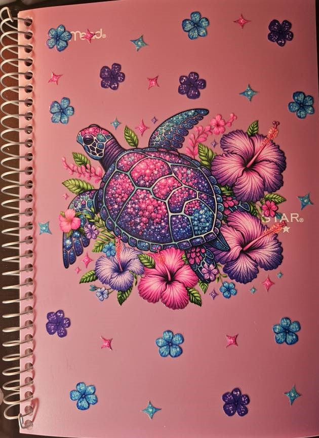 Pretty Sea Turtle notebook.