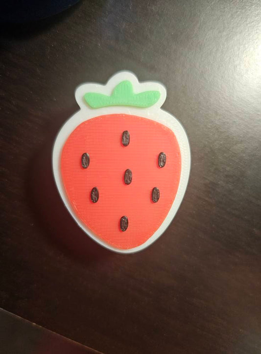 Strawberry straw charm