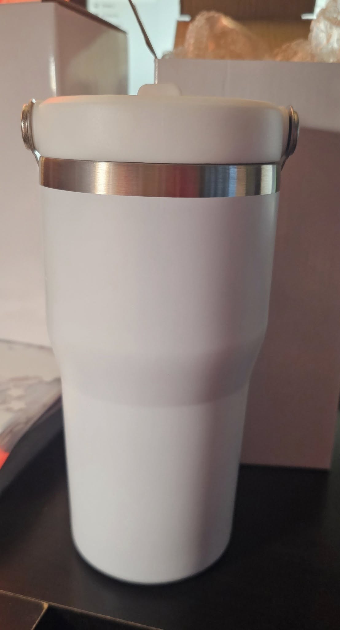 Handle on top of cup