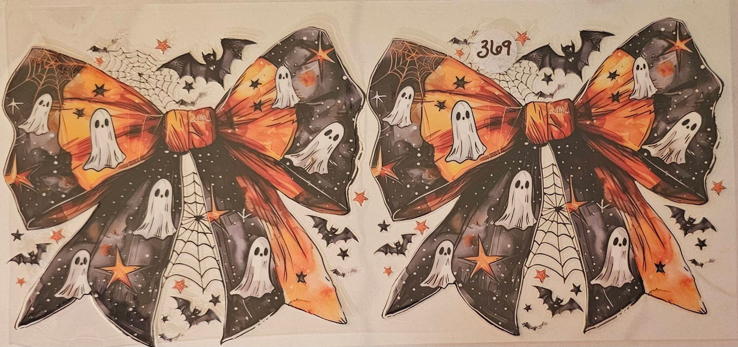 Yellow and Black Halloween bow