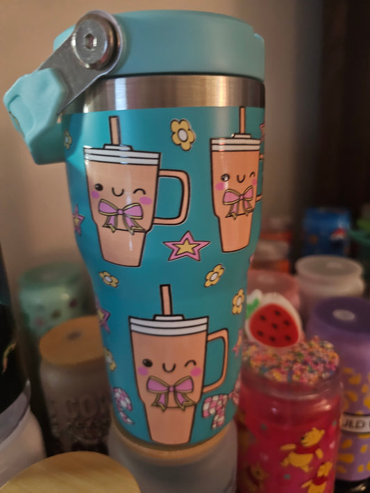 Tumblers on a tumbler.
